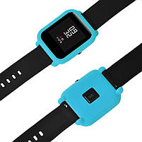 Захисний чохол для смарт годинника Amazfit Bip / Bip Lite / Bip S блакитний, фото 6