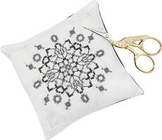 Набір для вишивання хрестом ТМ Permin "Подушечка Квіти (Pincusion flowers)" 03-4394