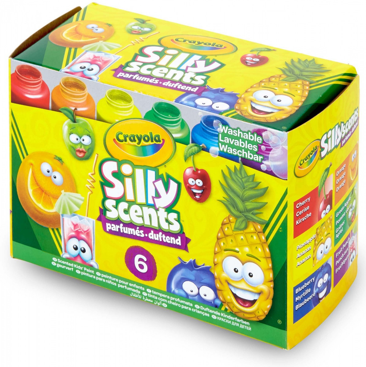 Ароматні фарби Крайола Crayola Silly Scents 6 кольорів, фото 1