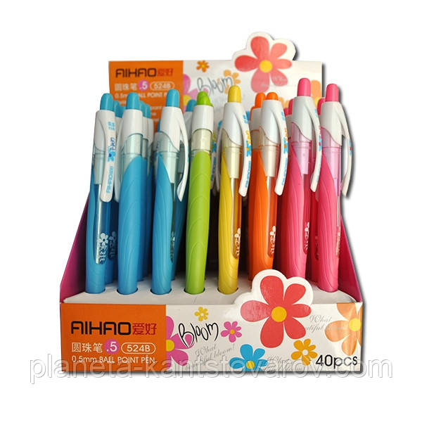 Ручка кульк. авт. АН-524 В new (вітрина) /40уп,160бл,960ящ