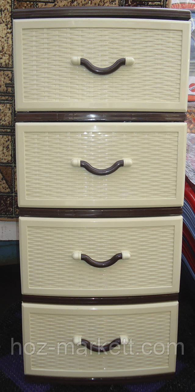 Комод пластиковий на 5 ящиків Україна, фото 1