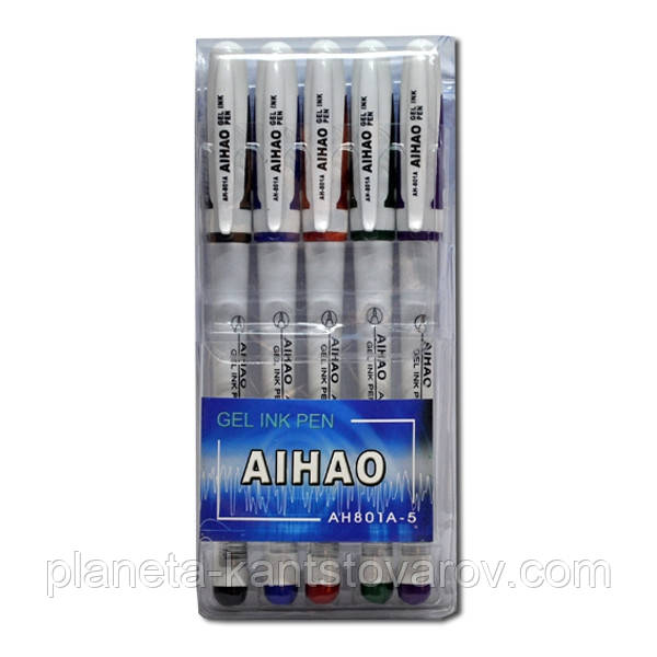 Н-р гелів. р-до 5кол. АН801А-5 (Aihao)/24бл, 288ящ