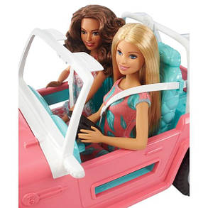 Набір Барбі з подругою Літня пригода на джипі Barbie Pink Jeep with Two Dolls, фото 2