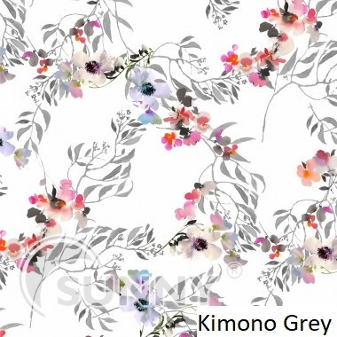 Рулонні штори для вікон у відкритій системі Sunny, тканина Kimono, фото 1