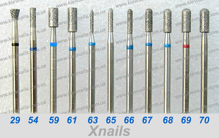 АЛМАЗНІ НАСАДКИ/ФРЕЗИ ЦИЛІНДР ДЛЯ МАНІКЮРУ МІКРОФОН