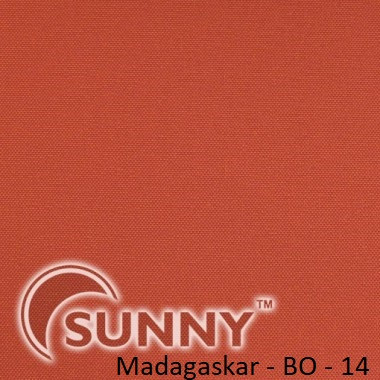 Рулонні штори для вікон у відкритій системі Sunny, тканина Madagaskar BO - 1, фото 1