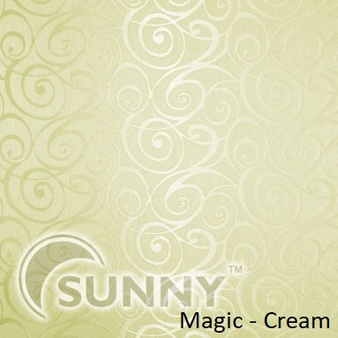 Рулонні штори для вікон у відкритій системі Sunny, тканина Magic Cream, фото 1