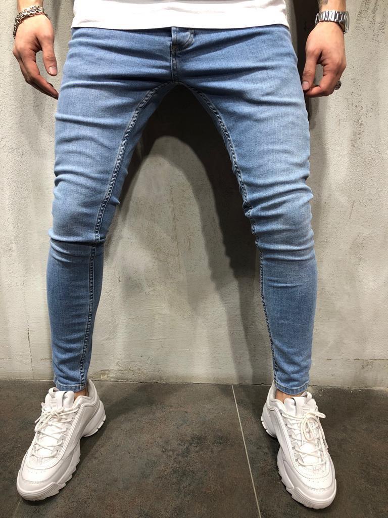 Джинсы мужские синие весна осень лето джинсы мужские зауженные ЛЮКС ...