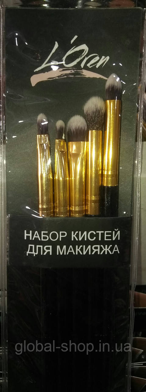 Набір пензлів для макіяжу 5 в 1 Loren