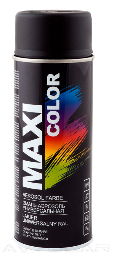 Чорна матова акрилова фарба Maxi Color RAL9005M (400мл.) Нідерланди
