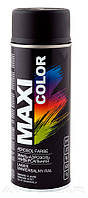 Черная матовая акриловая краска Maxi Color RAL9005M (400мл.) Нидерланды