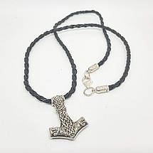 Молот Тора з вовчею головами малі, Серебро 925, фото 3