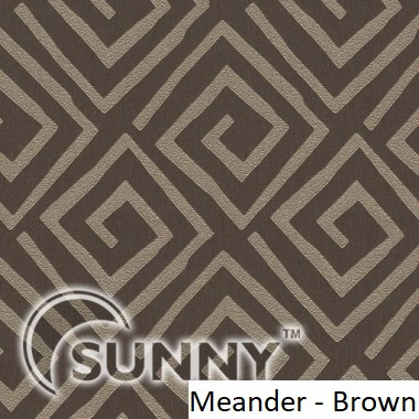 Рулонні штори для вікон у відкритій системі Sunny, тканина Meander, фото 1