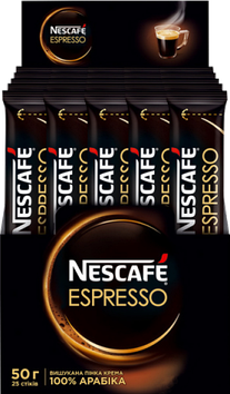 Кава розчинна Nescafe Espresso стік 2g x 25 шт х 12 уп