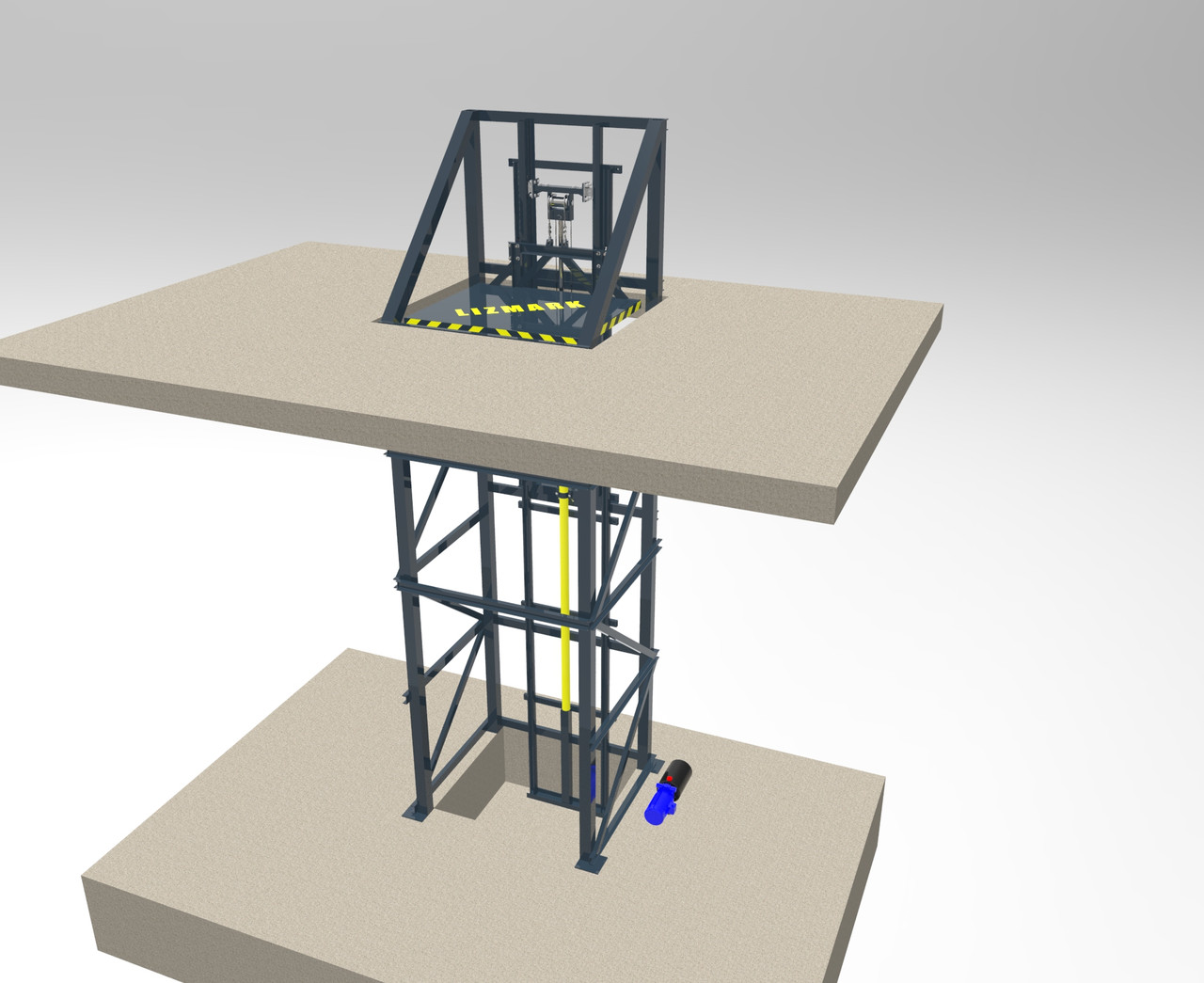 Самонесний підіймач шахтно картатого типу, фото 1