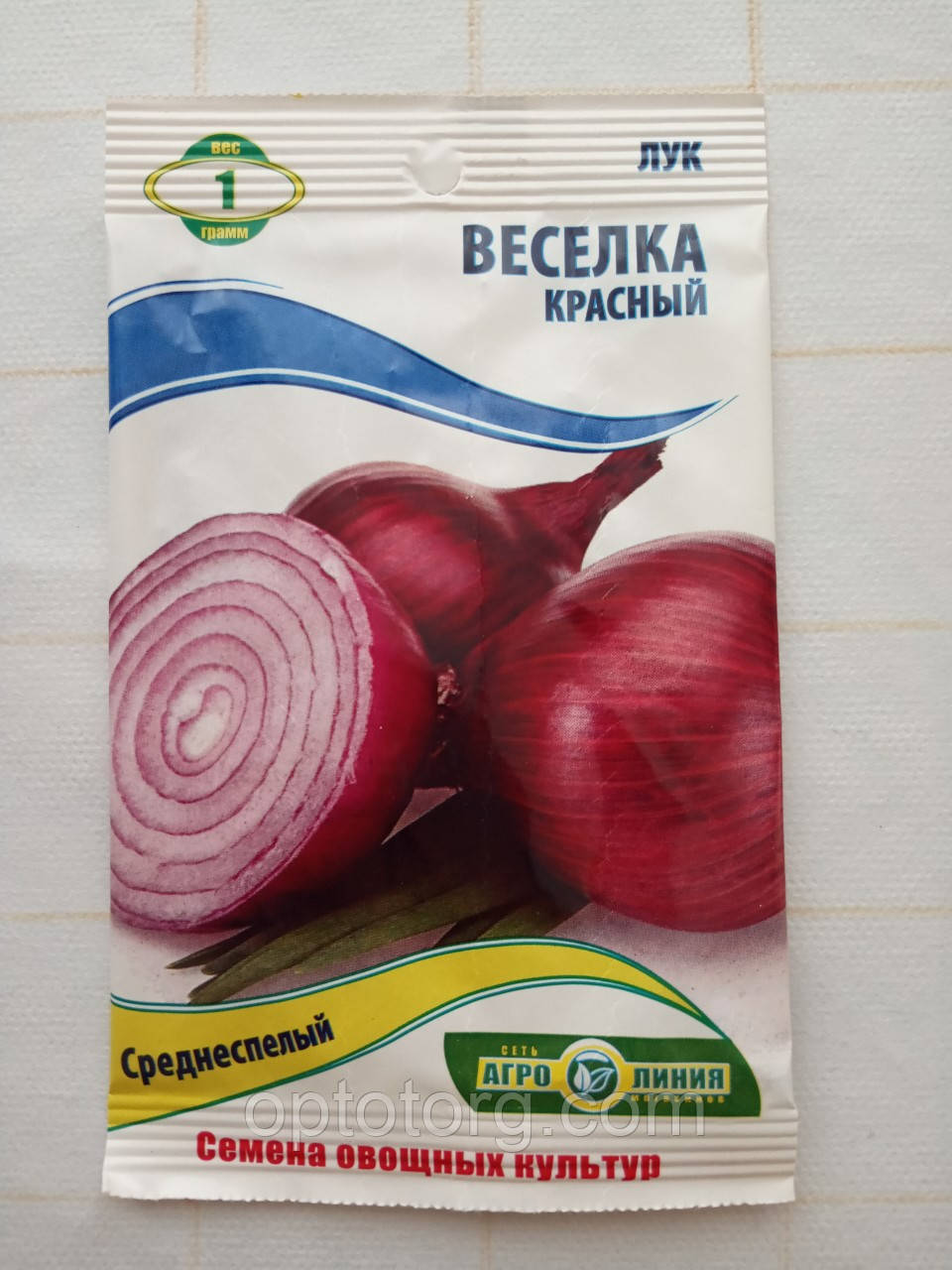 Насіння лука Веселка червоне 1 г, фото 1