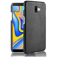 Чохол накладка Croco Style для Samsung J6 Plus 2018 / J610 Чорний