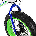 ВЕЛОСИПЕД 20 Д. FAT-BIKE POWER БЕЛО-СИНИЙ,СТАЛЬ, фото 5