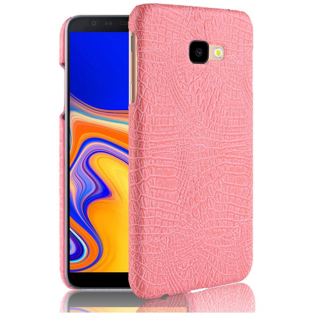 Чохол накладка Croco Style для Samsung J4 Plus 2018 / J415 Рожевий