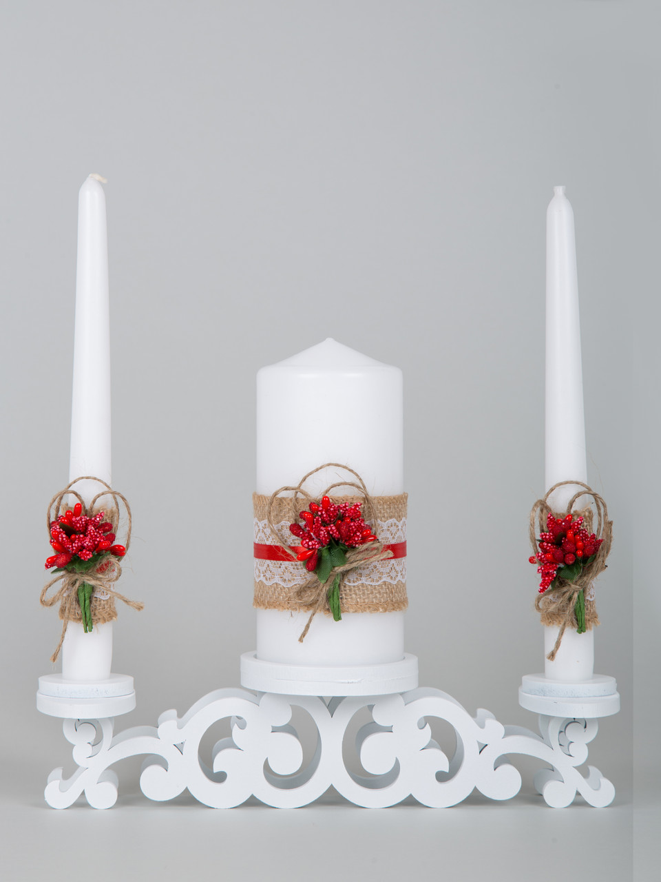 Свадебные Свечи в Стиле Рустик в Красном Цвете — Купить Недорого на ...