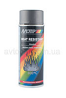 Краска термостойкая тёмно-серая Motip Heat Resistant 800°C аэрозоль 400мл. 04037