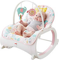 Крісло гойдалка вібро шезлонг Шурфінчик Infant-to-Toddler Rocker, Pink Fisher-Price