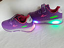 Світяться дитячі кросівки LED на дівчинку бренду BBT Розмір 28, фото 4