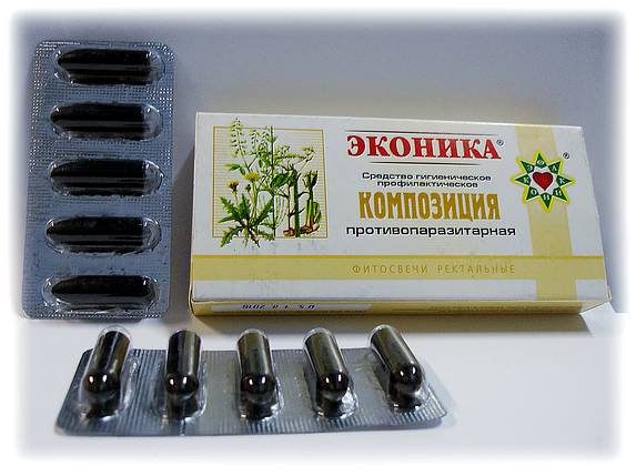 Свічки Еконіки Протиопаразитарні 10 шт., фото 1
