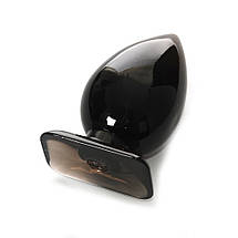 Анальна пробка 4,9 см силіконова м'яка велика Leten Bomb силікон, фото 3