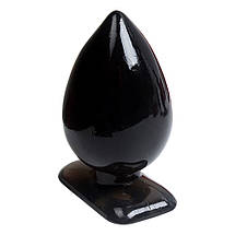 Анальна пробка 4,9 см силіконова м'яка велика Leten Bomb силікон, фото 4