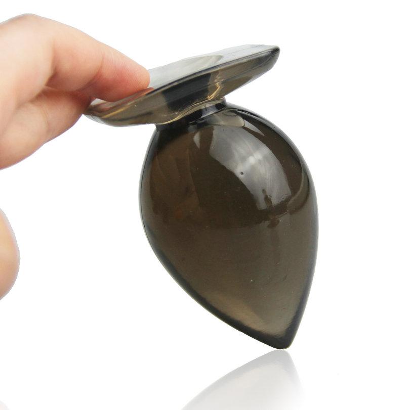 Анальная пробка 4,9 см силиконовая мягкая большая Leten Bomb силикон ...