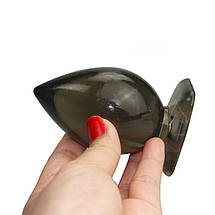 Анальна пробка 4,9 см силіконова м'яка велика Leten Bomb силікон, фото 2