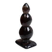 Анальна пробка Leten Torpedo силіконова м'яка матрьошка, фото 2