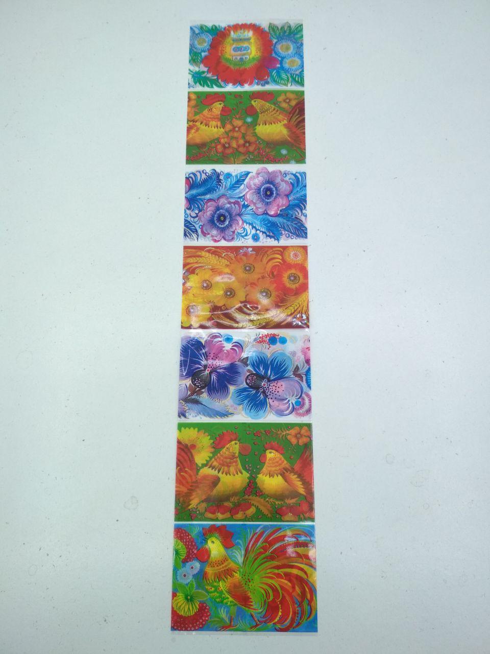 Термоетикетки для великодніх 7 яєць "Святкова" (100 шт), фото 1