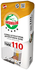 Декоративна штукатурка (короїд 3,5 мм) біла Anserglob TMK-110, 25 кг
