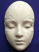 Гіпсова маска Сафо Метелик, 14,5*9*5см