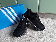 Чоловічі кросівки Adidas Fast Marathon Black чорні, розміри 36-41, фото 6