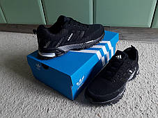 Чоловічі кросівки Adidas Fast Marathon Black чорні, розміри 36-41, фото 3
