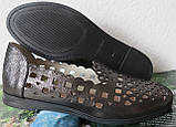 Versace ! Стильні жіночі літні шкіряні балетки туфлі натуральна нікель 36,37 розм, фото 8