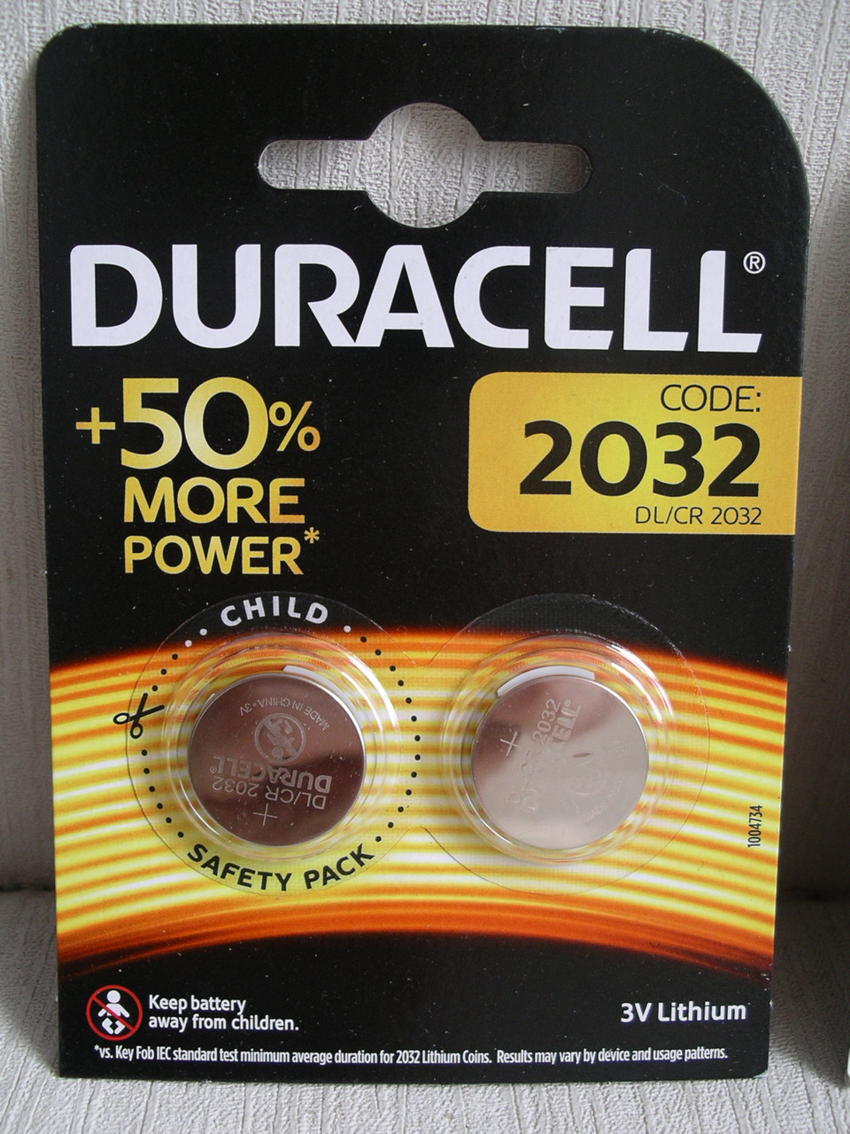 Батарейка DURACELL DL2032, ціна за 2 штуки