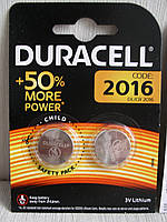 Батарейка DURACELL DL2016, цена за 2 штуки в блистере-упаковке