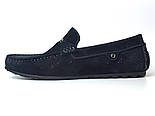 Літні мокасини сині замшеві з перфорацією чоловіче взуття великих розмірів Rosso Avangard M4 Cross Blu BS, фото 2