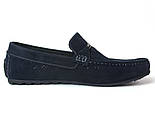 Літні мокасини сині замшеві з перфорацією чоловіче взуття великих розмірів Rosso Avangard M4 Cross Blu BS, фото 3