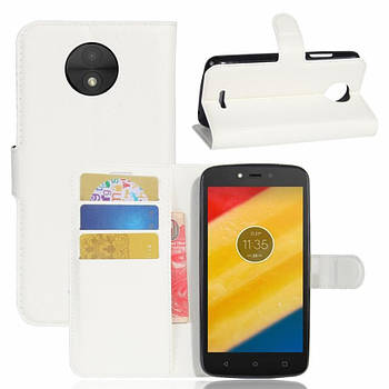 Чохол-книжка Litchie Wallet для Motorola Moto C Plus XT1723 Білий