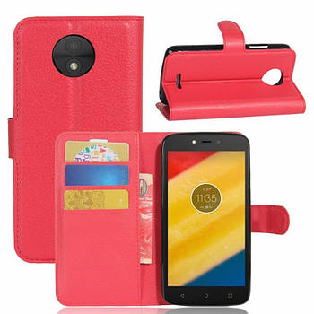 Чохол-книжка Litchie Wallet для Motorola Moto C Plus XT1723 Червоний