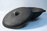 Казан азійський чавунний із кришкою 500 мм «Ситон» 22 л, фото 3