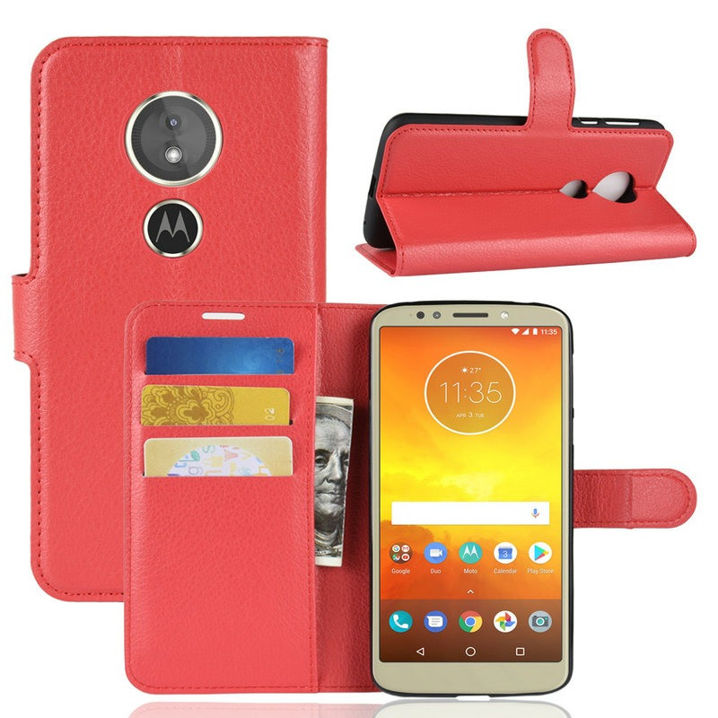 Чохол-книжка Litchie Wallet для Motorola Moto E5 Plus XT1924 Червоний