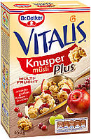 Мюсли Dr.Oetker Vitalis Knusper Musli Multifrucht с фруктами, 450 г.