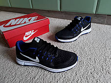 Чоловічі кросівки Nike Zoom All Out 3 Black/White/Blue чорні сині з білим, фото 3