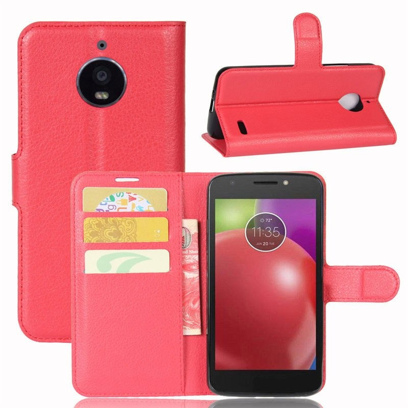 Чохол-книжка Litchie Wallet для Motorola Moto E4 XT1762 Червоний